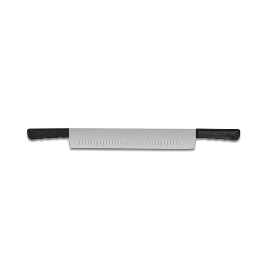 40cm double handle cheese cutter knife fluted edge