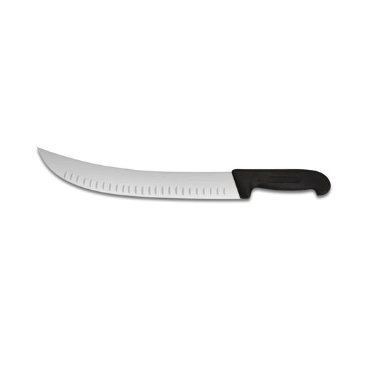 30cm/12" cimeter butcher knife fluted edge